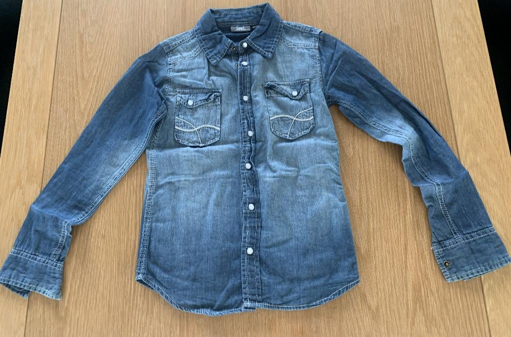 Bristol arrested jeanshemd maat 134/140, Kinderen en Baby's, Kinderkleding | Maat 134, Ophalen, Nieuw, Jongen, Overhemd of Blouse
