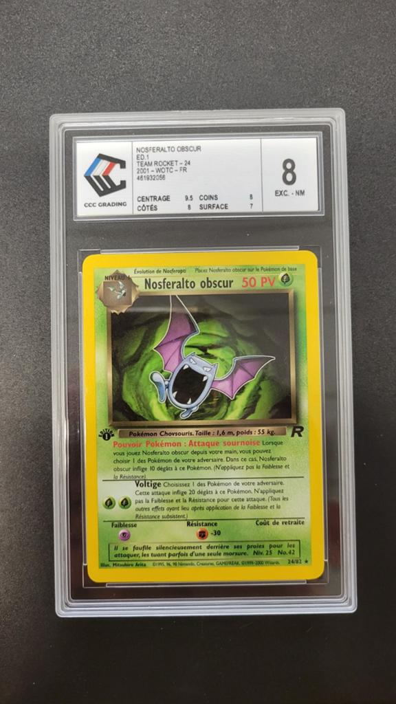 Pokémon CCC 8 Nosferalto Obscur 24/82 Édition 1 NM  Rocket, Enlèvement ou Envoi, Comme neuf, Cartes en vrac