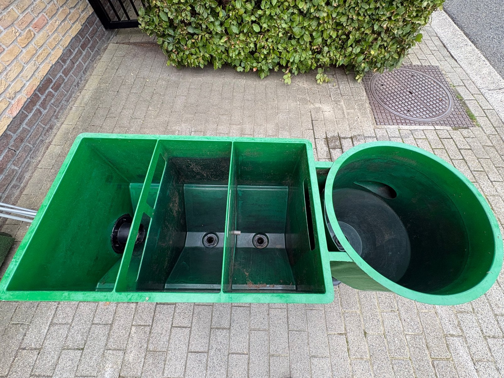 Grote meerkamer vijverfilter – 3 kamers + vortex, Ophalen, Gebruikt, Vijverfilter