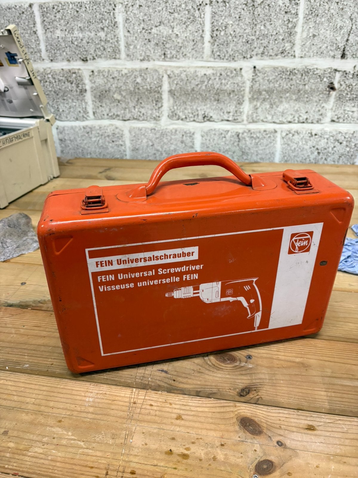 Vis filaire/perc. universelle FEIN avec boîtier métallique, Bricolage & Construction, Enlèvement, Comme neuf