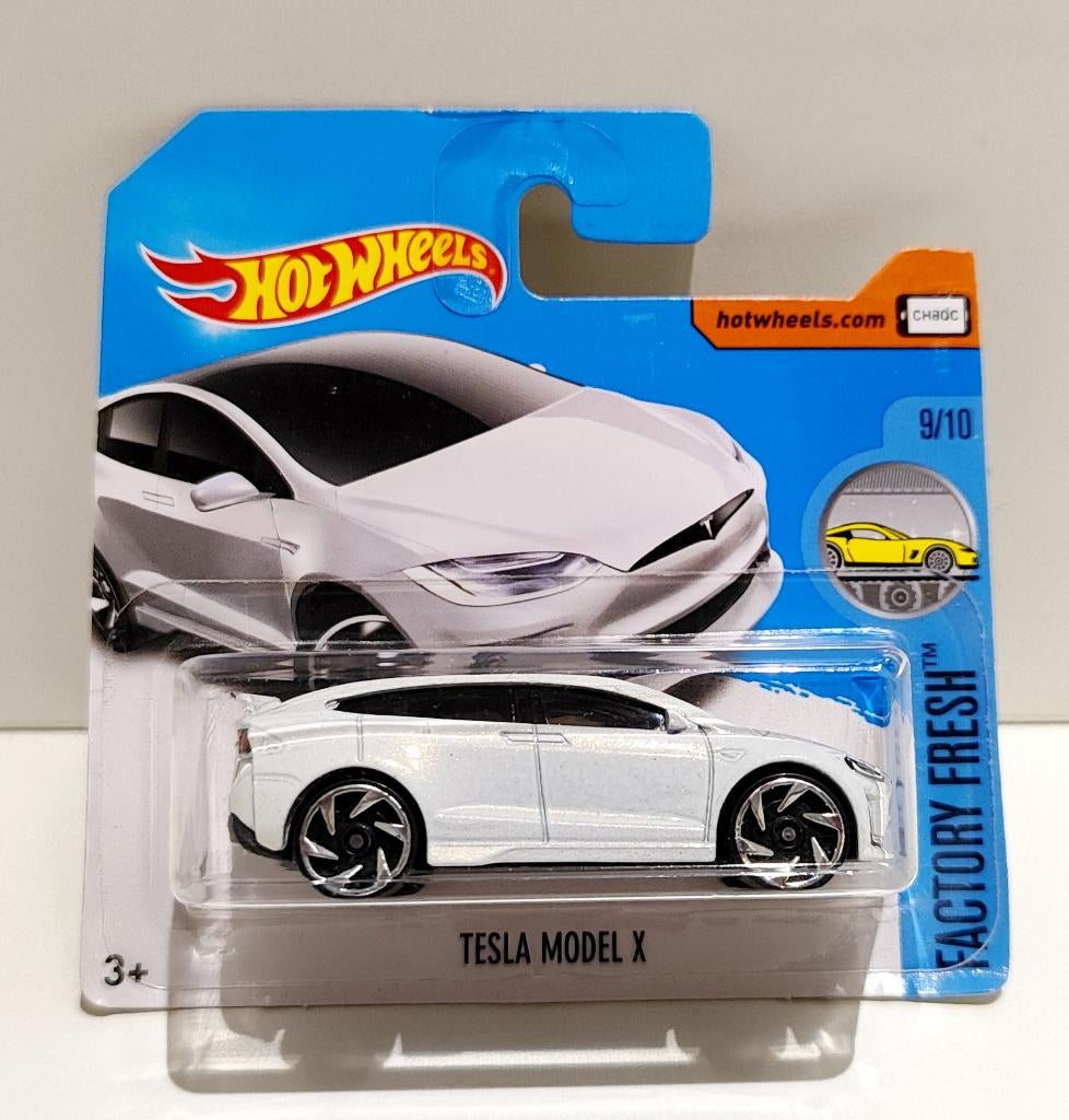 Hot Wheels Tesla Model X Wit (2017), Hobby en Vrije tijd, Ophalen of Verzenden