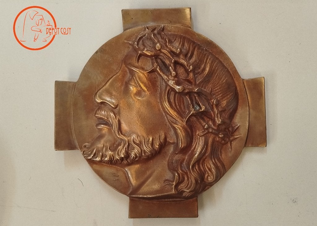 Bas-relief religieux ancien, Ophalen of Verzenden