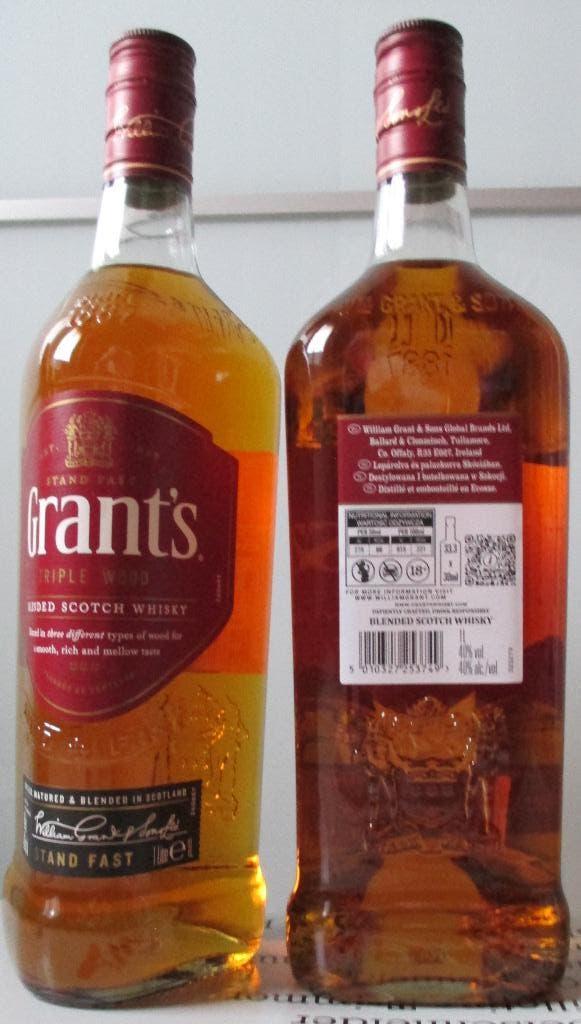 1 fles whisky grant's 1 liter, Collections, Vins, Neuf, Autres régions, Pleine, Enlèvement