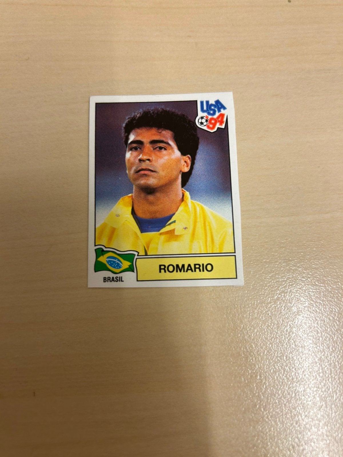 Panini WK 94 Romario, Ophalen of Verzenden, Zo goed als nieuw, Poster, Plaatje of Sticker