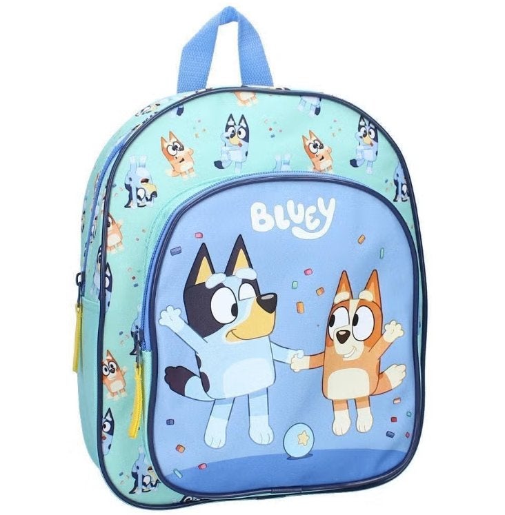 Bluey Rugzak met Voorvak - Bluey en Bingo - 30 cm, Overige merken, 25 tot 40 cm, Nieuw, Ophalen of Verzenden
