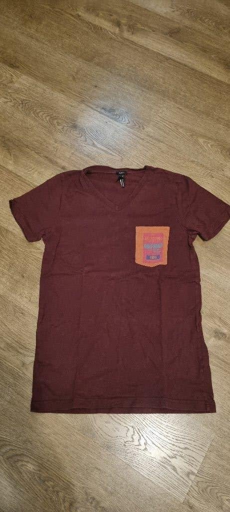 bordeau t-shirt Antwerp maat 176 - XS - Smal Fit, Garçon, Enlèvement ou Envoi, Chemise ou À manches longues, Antwerp
