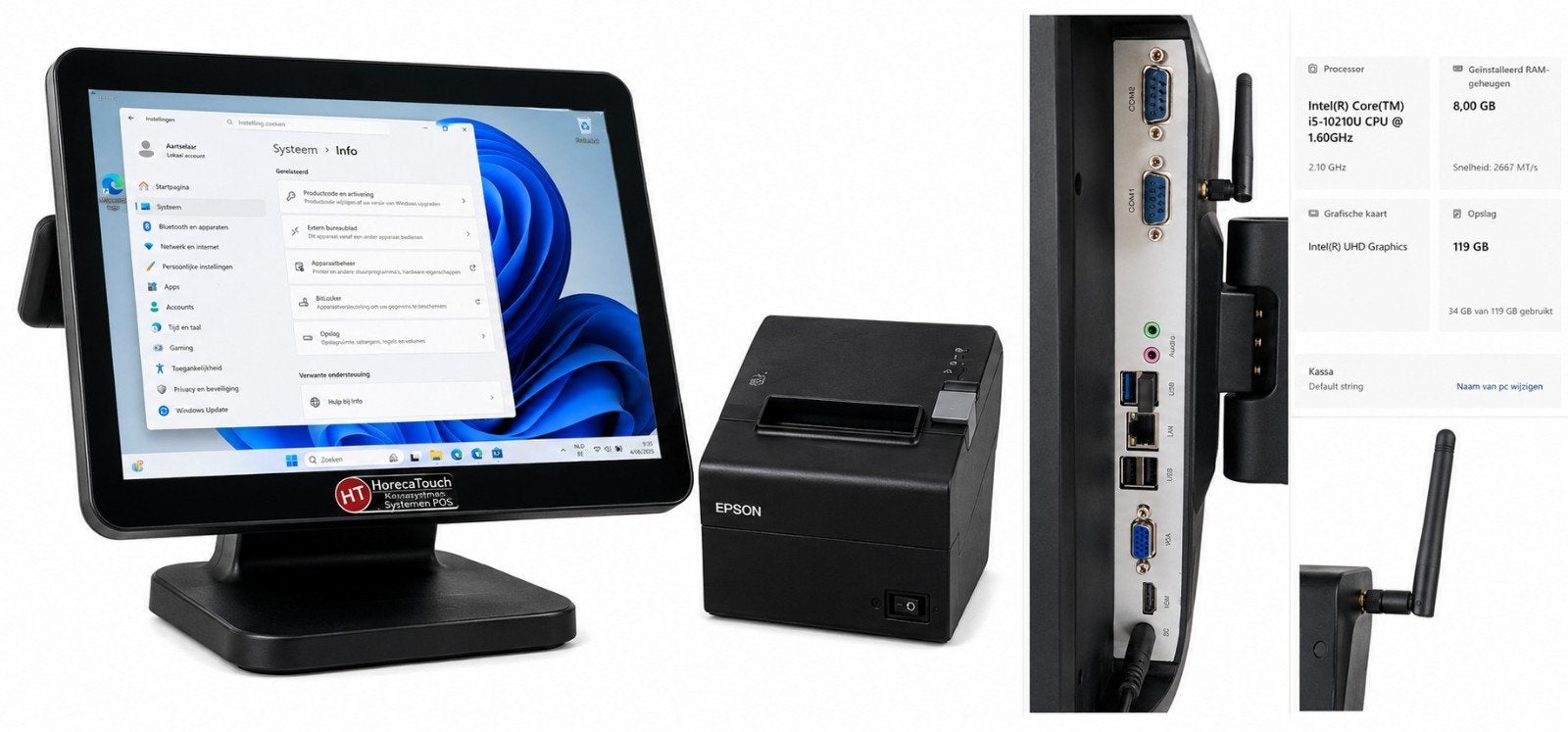 Complete Professionele Horeca & Retail Kassa Set, Informatique & Logiciels, Ordinateurs & Logiciels Autre, Enlèvement ou Envoi