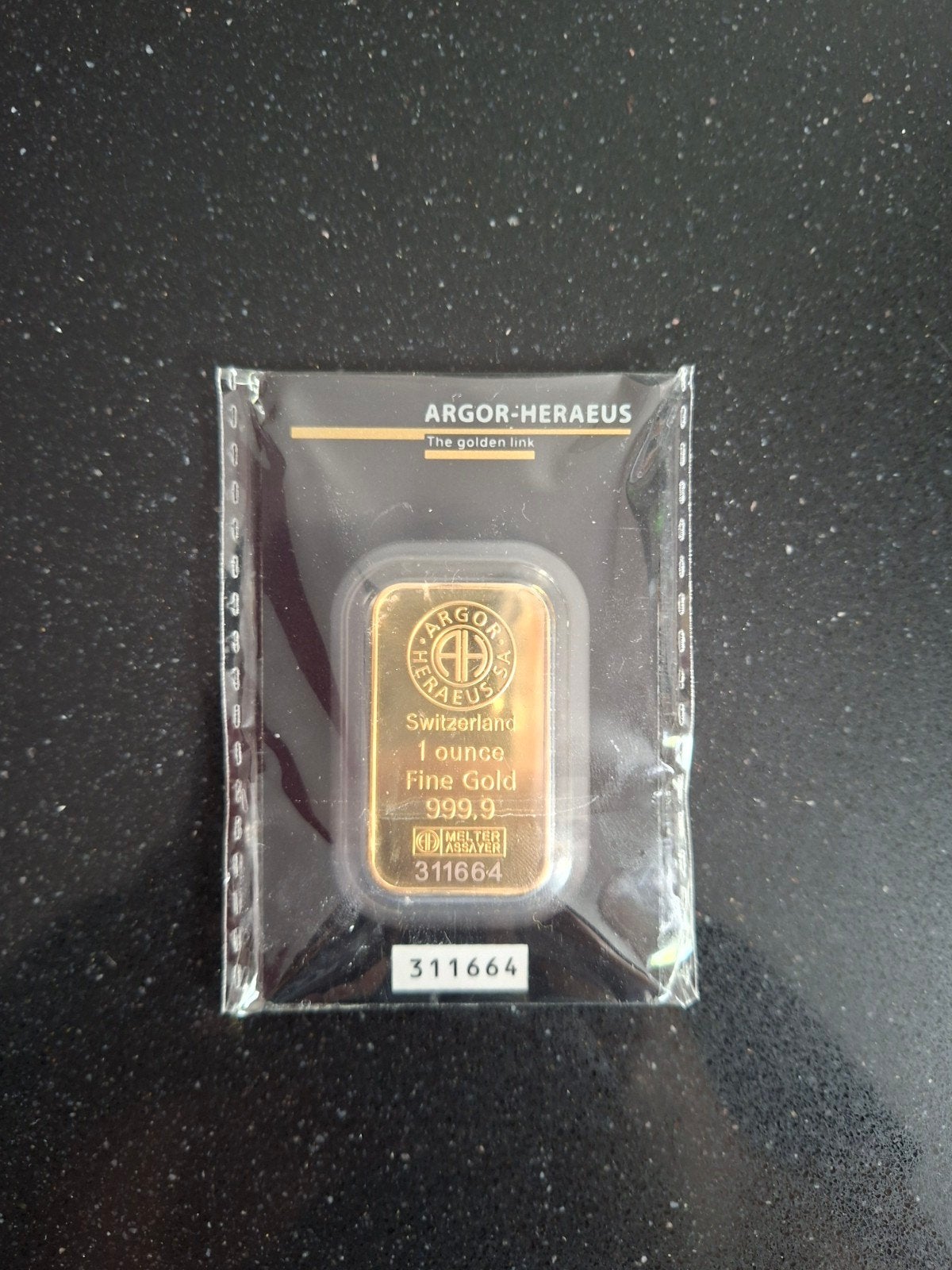 Lingots plaqué or Argor-Heraeus, Postzegels en Munten, Edelmetalen en Baren, Ophalen
