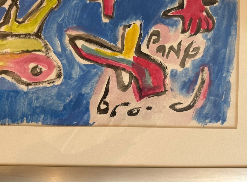 Herman Brood  Uniek werk  Gesigneerd, Ophalen, Gesigneerd, Tekening, Papier