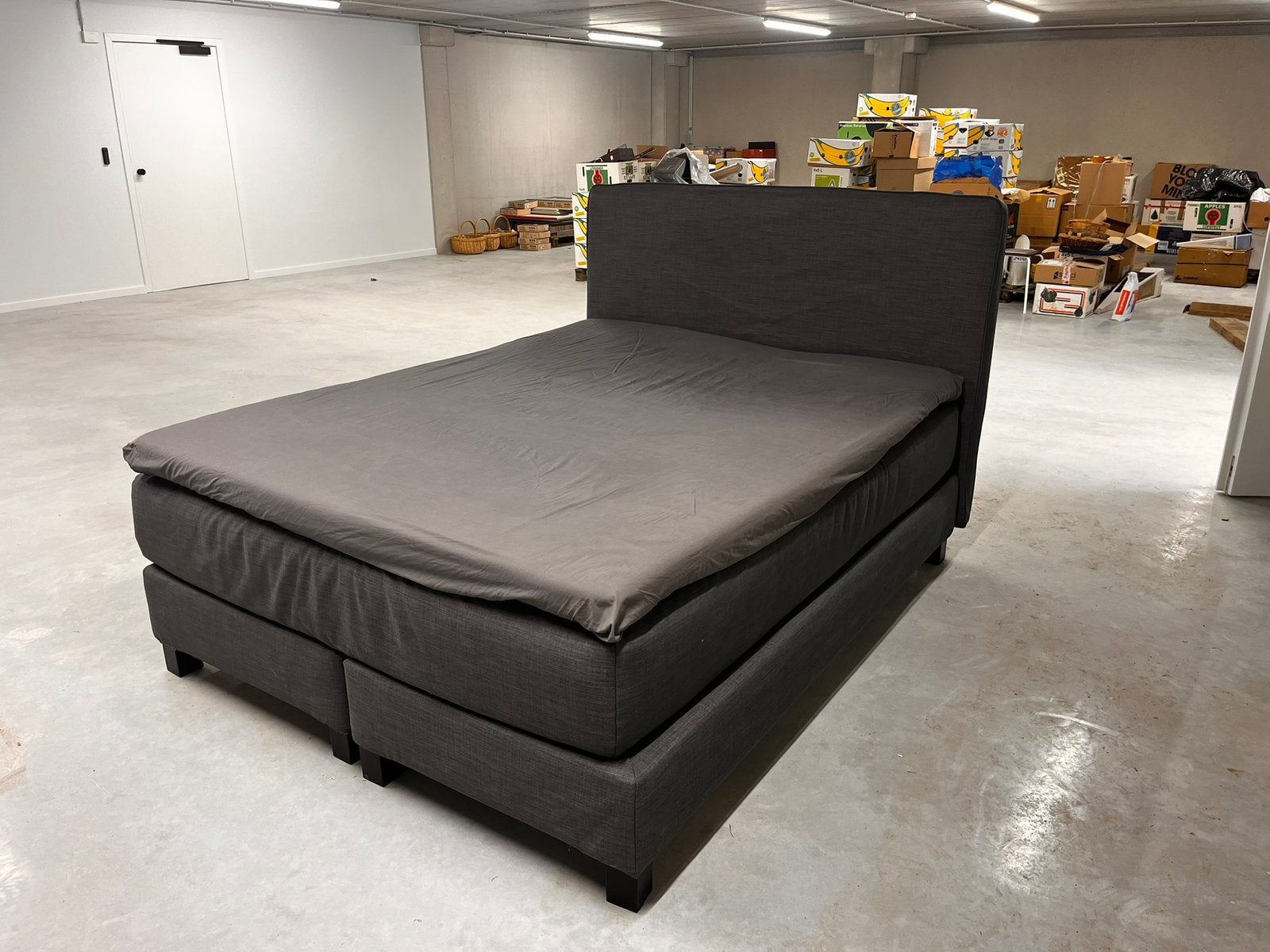 Boxspring 160x200, Huis en Inrichting, Slaapkamer | Boxsprings, Ophalen, Tweepersoons, Zo goed als nieuw, 200 cm