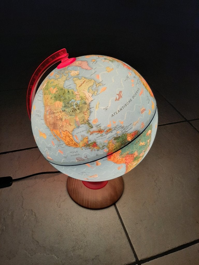 Lichtgevende Wereldbol, Ophalen, Verlicht, Nieuw