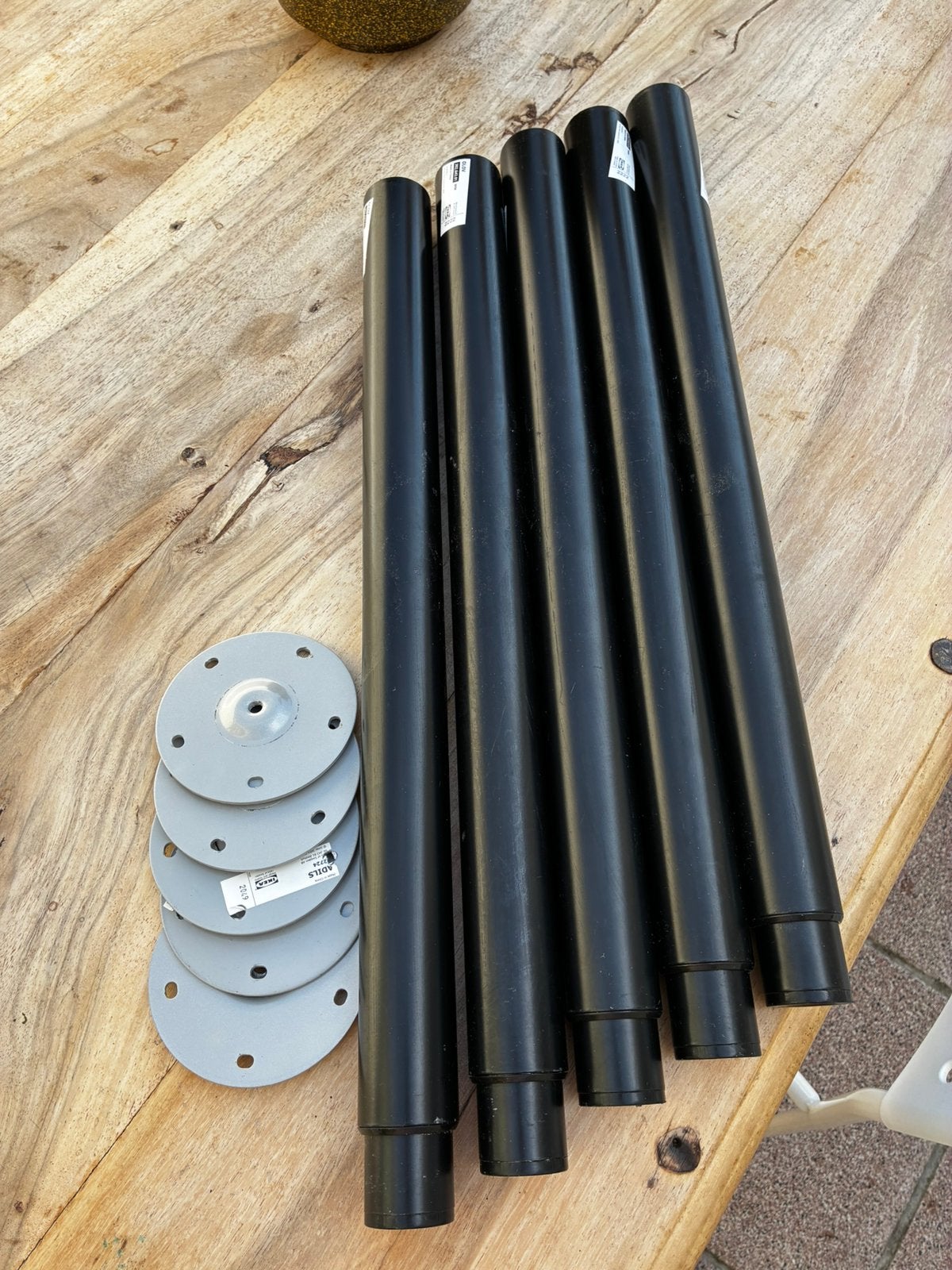 Pied Ikea OLOV, Maison & Meubles, Pièces pour table, Enlèvement, Utilisé, Pied de table