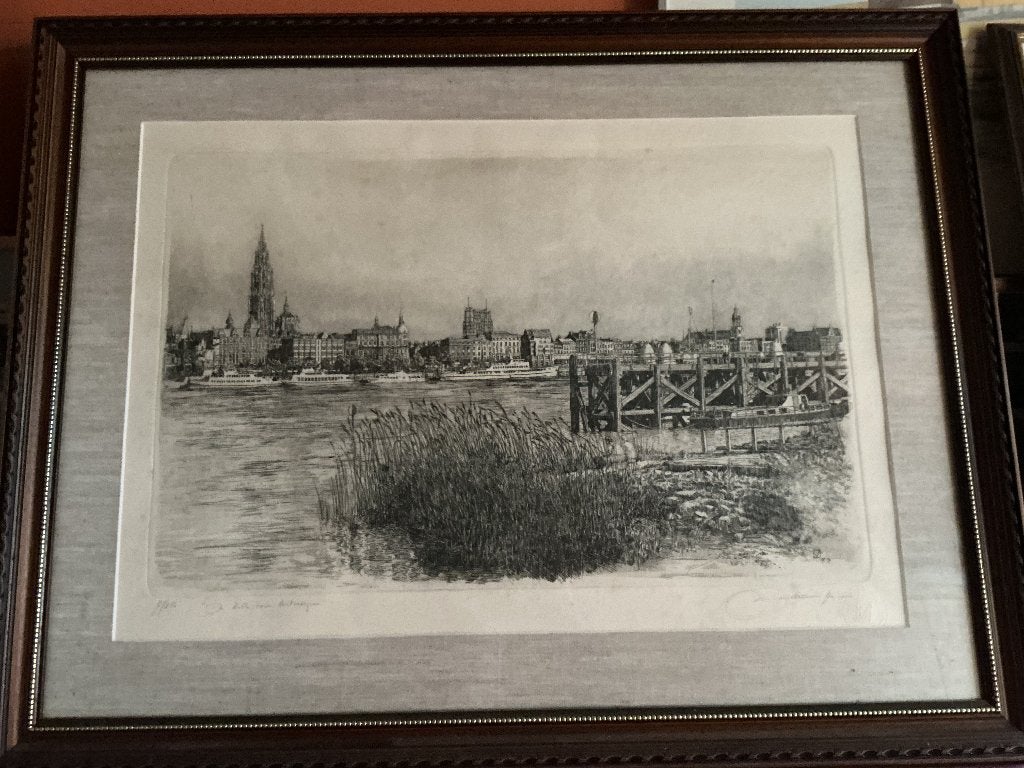 Tekening, Antiquités & Art, Art | Dessins & Photographie, Enlèvement, Dessin, Technique mixte, Fait main