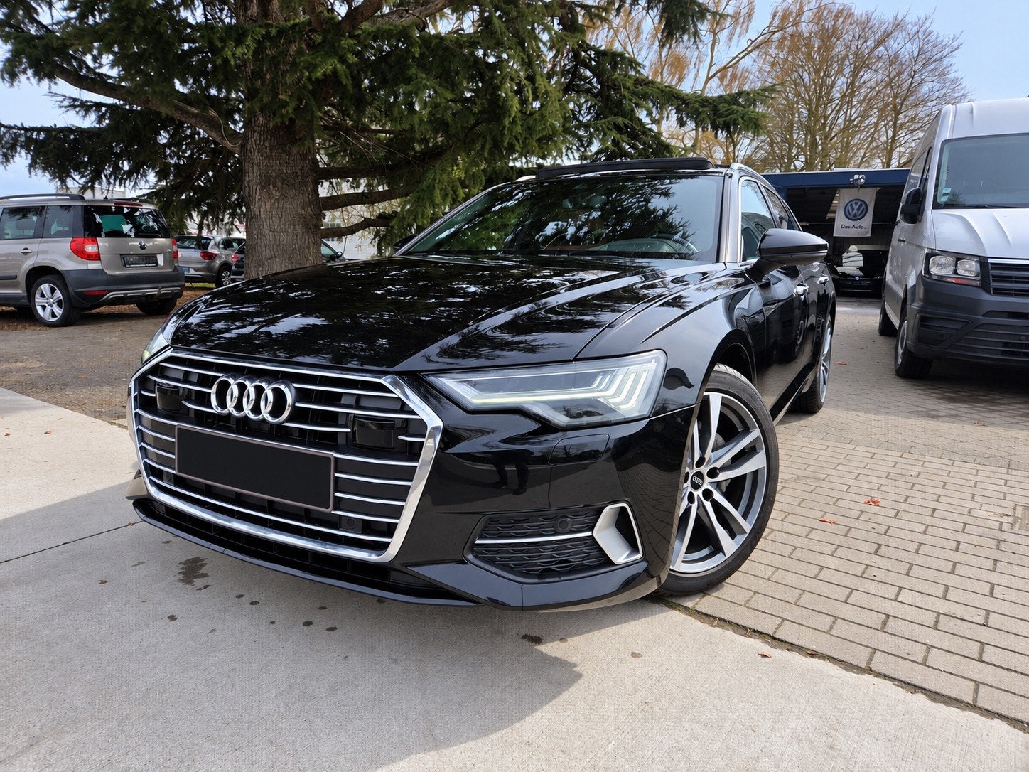 A6 AVANT 40TDI 2.0 204pk full full headup camera pano acc, Auto's, Dealer onderhouden, Euro 6, 4 cilinders, Zwart