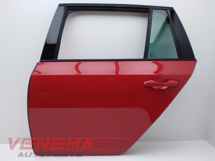Portière 4portes arrière gauche d'un Skoda Octavia (F3K), Utilisé, Skoda, Porte, -