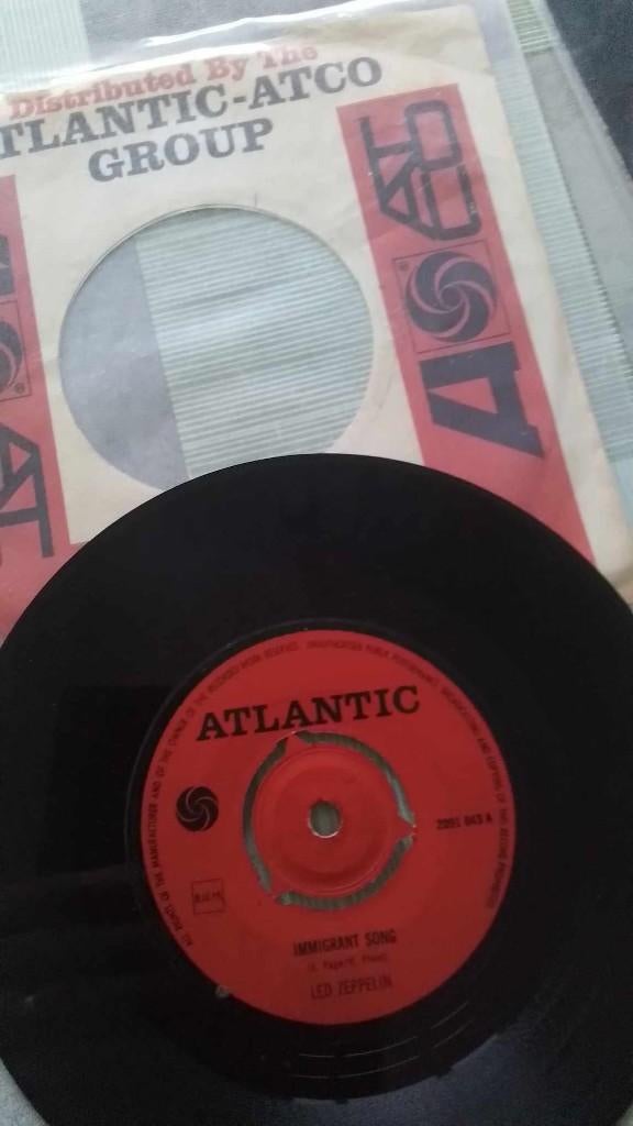 led zeppelin, Cd's en Dvd's, Ophalen of Verzenden, 7 inch
