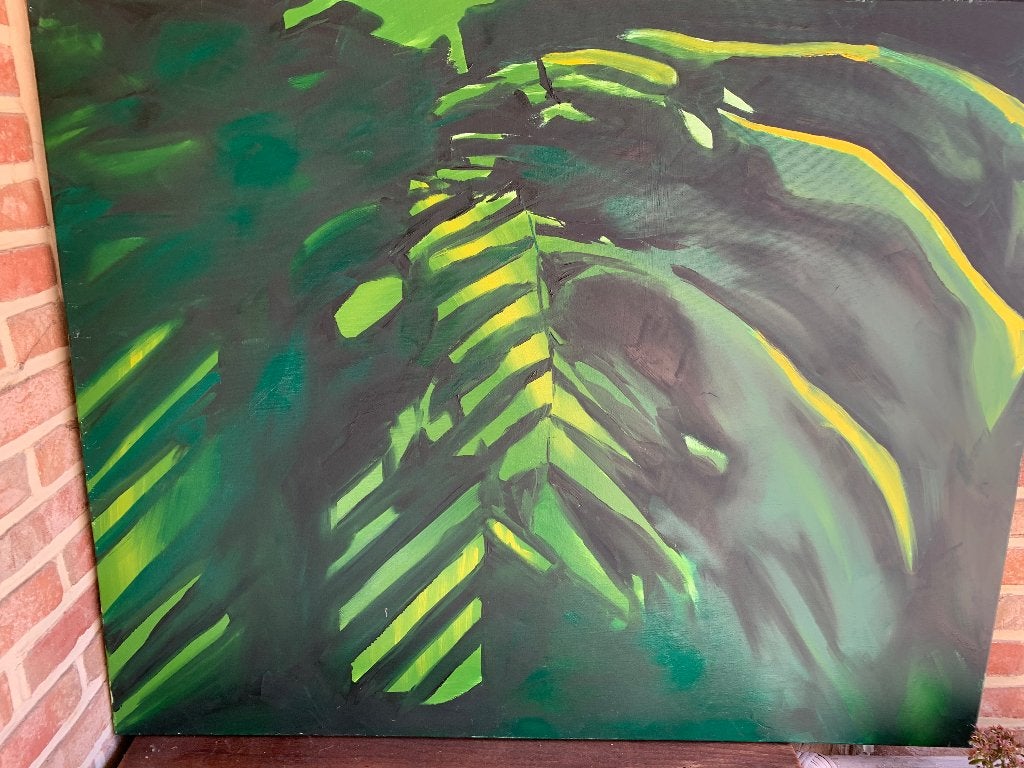 Trois tableaux uniques, Abstrait, Peinture à l'huile, Autres matériaux, Enlèvement