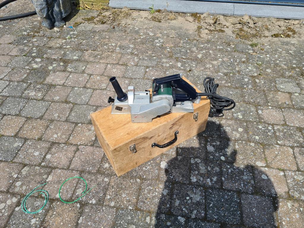 Metabo 4360 schaaf in houten kist, Doe-het-zelf en Bouw, Schaafmachines, Ophalen of Verzenden, Zo goed als nieuw, Elektrisch