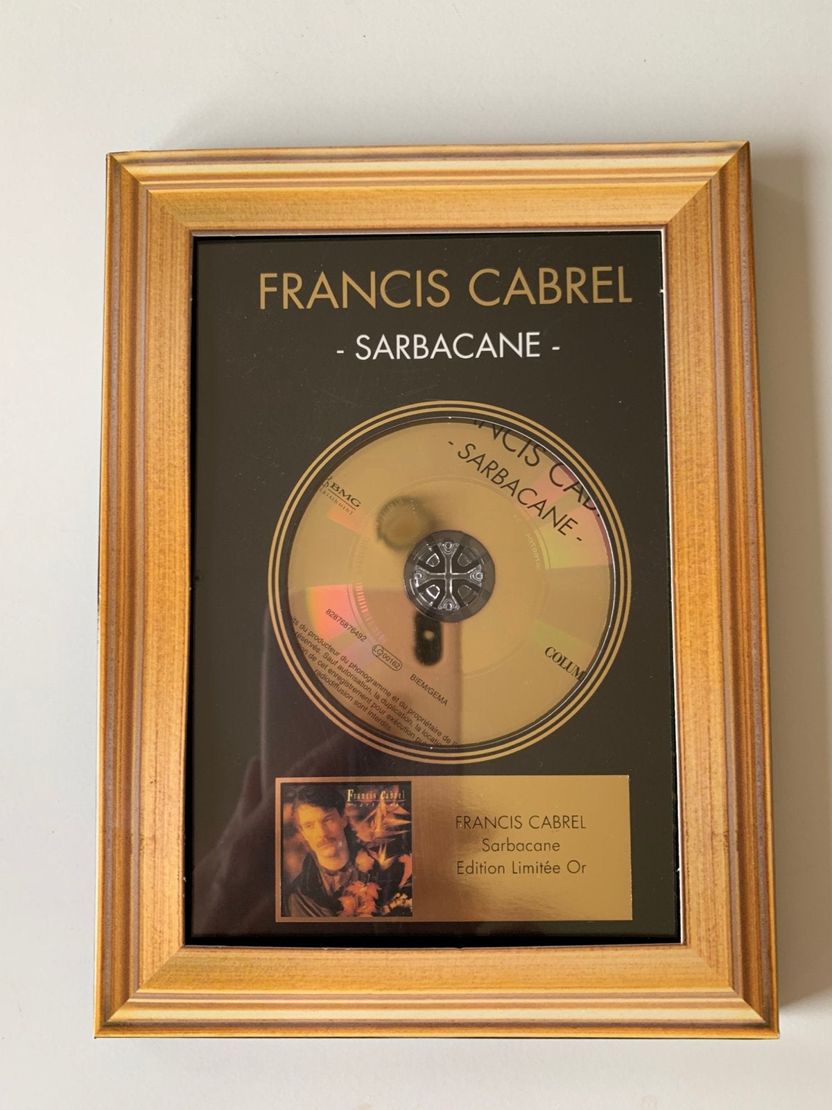 Francis Cabrel – Sarbacane  Édition Limitée Or – 2006, Enlèvement, Comme neuf
