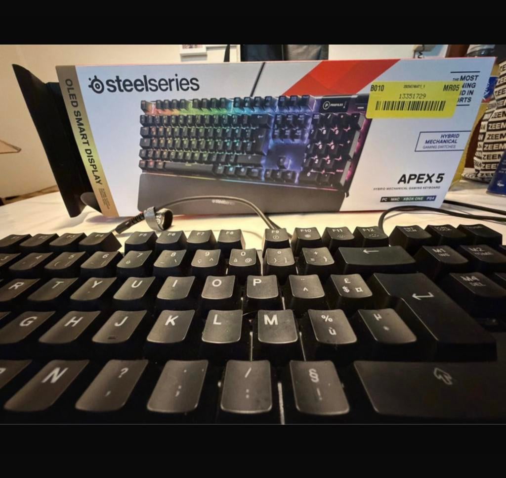 clavier de jeu Steelseries Apex 5, Enlèvement, Comme neuf, Clavier gamer