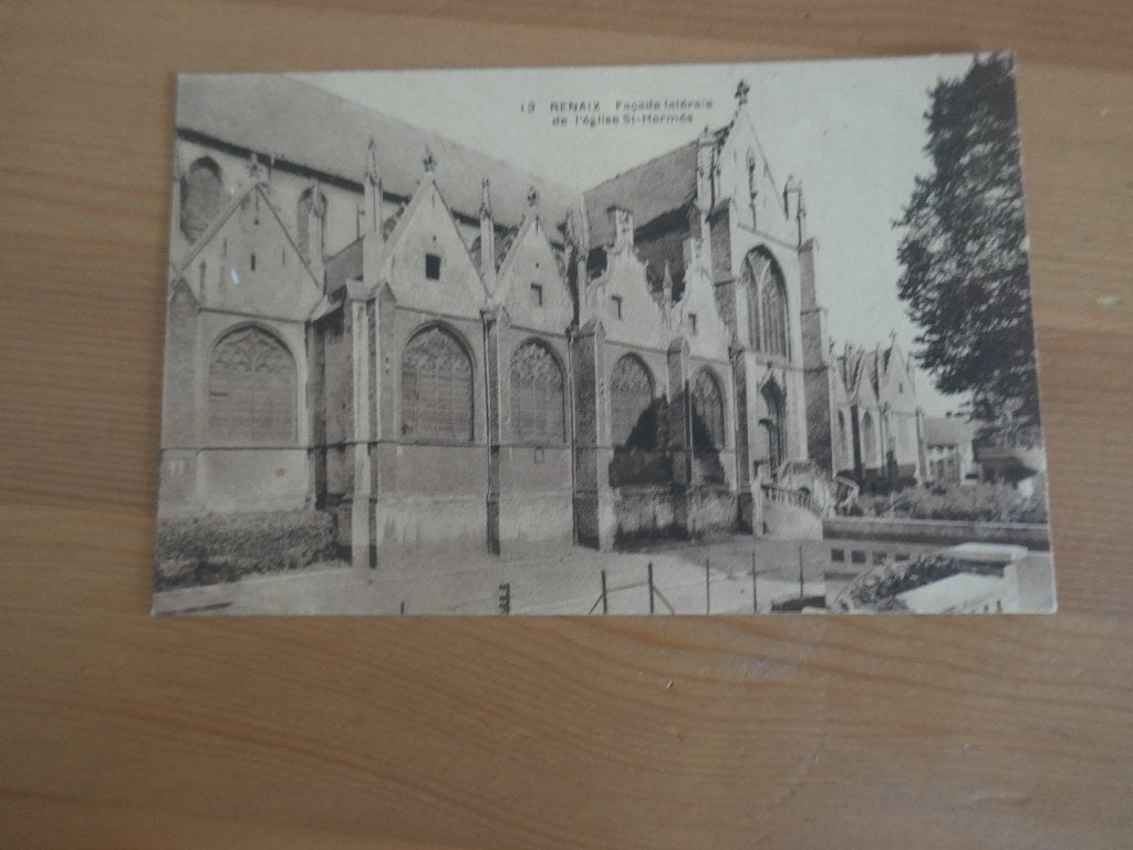 ronse renaix façade latérale de l'église st hermes, Verzenden, Ongelopen, Oost-Vlaanderen