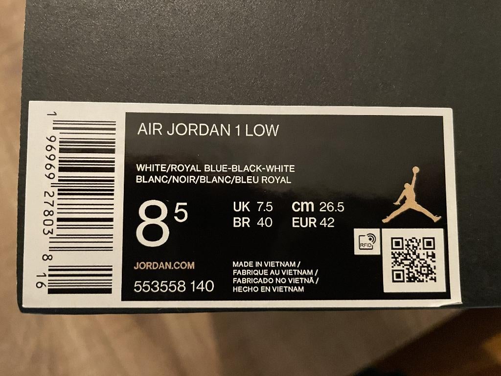 Nike Air Jordan 1 Low - Taille 42, Vêtements | Hommes, Chaussures, Neuf, Enlèvement, Nike air jordan, Bleu
