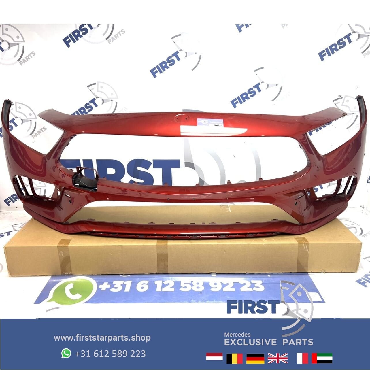 W257 BUMPER C257 CLS AMG Voorbumper 2018-2023 rood origineel, Autos : Pièces & Accessoires, Utilisé, -, Avant, -