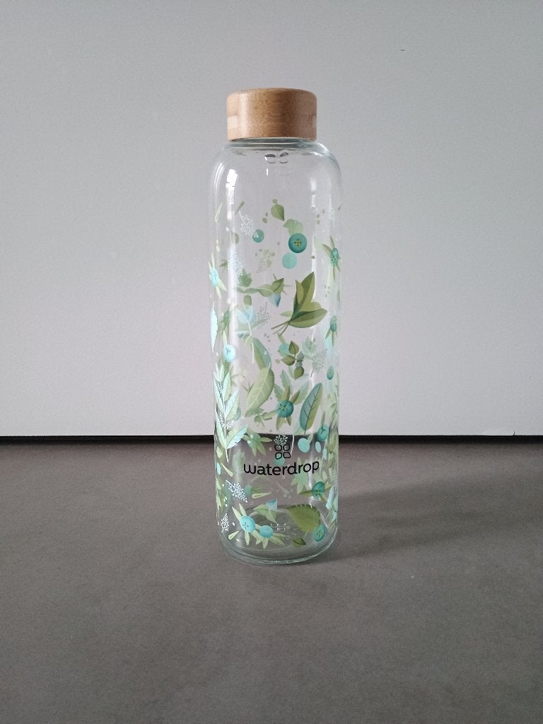 Glazen waterdrop fles, Ophalen