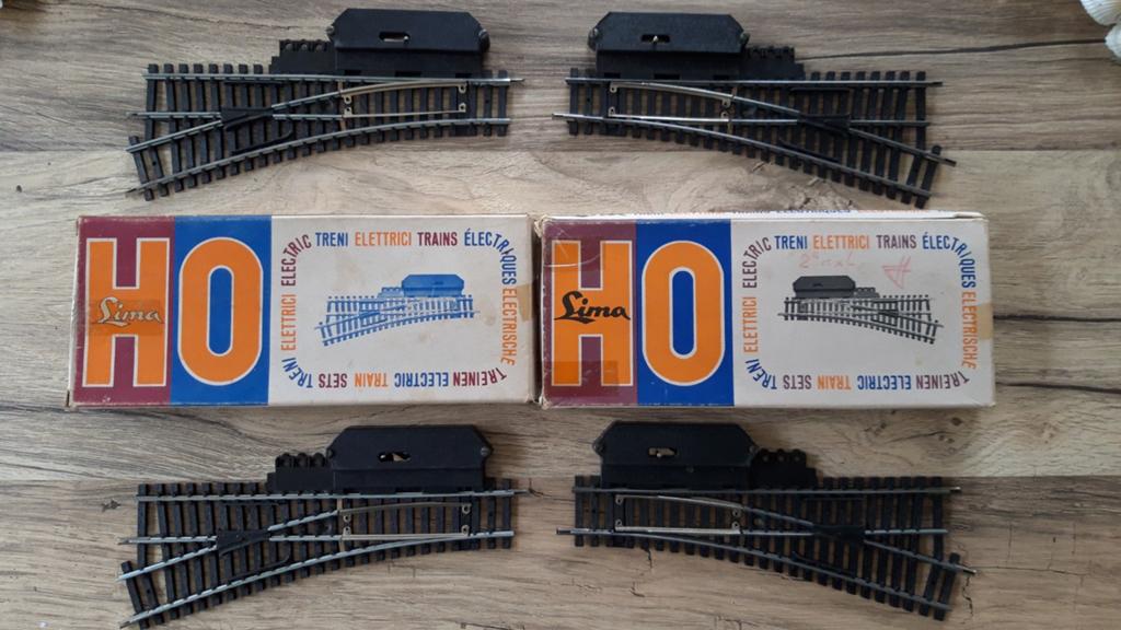 Lima 4 wissels in zeer goede werkende staat., Hobby & Loisirs créatifs, Trains miniatures | HO, Enlèvement ou Envoi, Lima