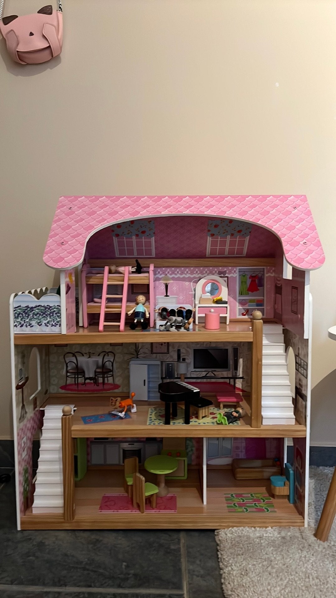Houten poppenhuis, Ophalen, Gebruikt, Poppenhuis