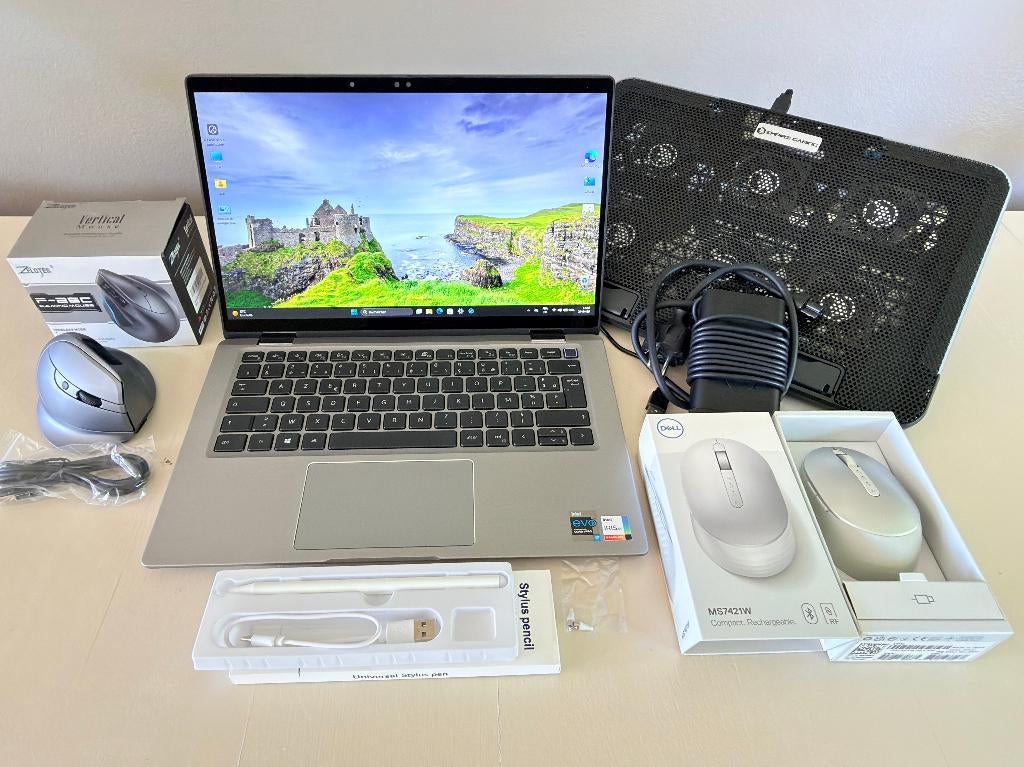 Dell Lat. 7430 I7 512Gb 32Gb Tactile Face id Clavier éclairé, Intel(R) Core(TM) i7-1265U, 32 GB, 14 pouces, Avec écran tactile