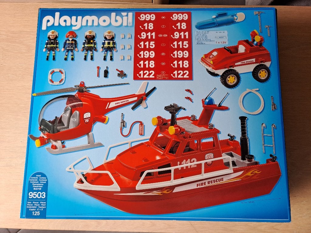 Kit incendie Playmobil - complètement neuf et non ouvert, Neuf, Autres types, City action, Kit complet
