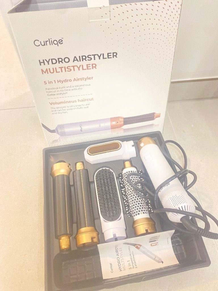 Curliqe Hydro Airstyler Multistyler 5-in-1, Handtassen en Accessoires, Ophalen, Zo goed als nieuw, Haardroger