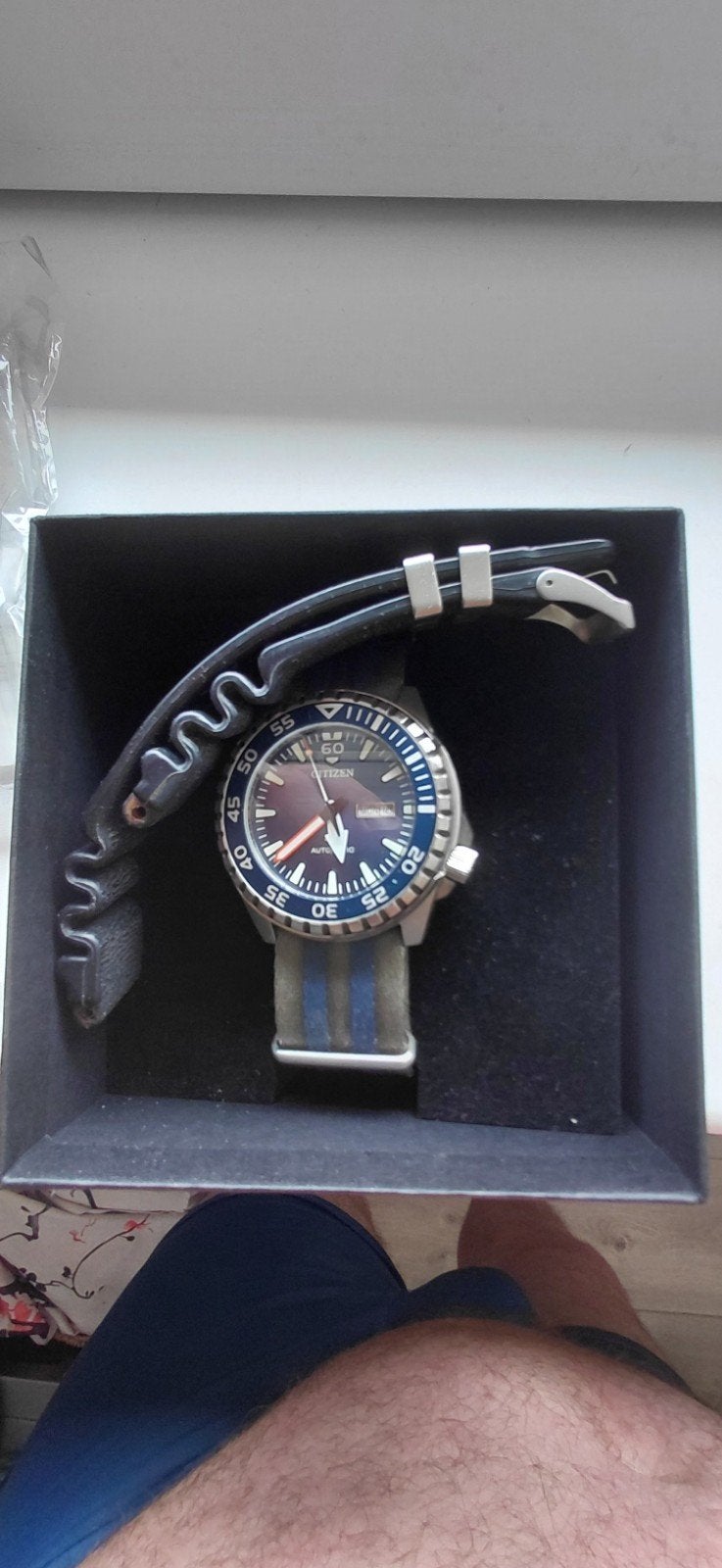 Citizen automatic.

geen boekje meer bij, Bijoux, Sacs & Beauté, Montres | Hommes, Enlèvement ou Envoi, Citizen