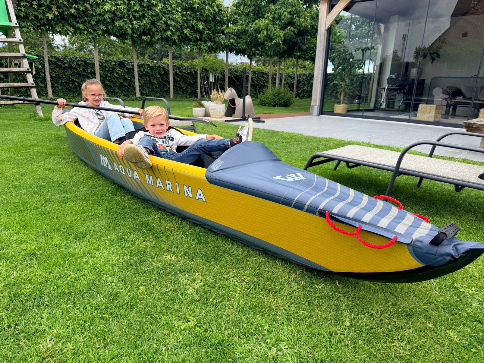 aqua marina tomahawk air-k 440 kajak, Ophalen, Zo goed als nieuw, Kajak