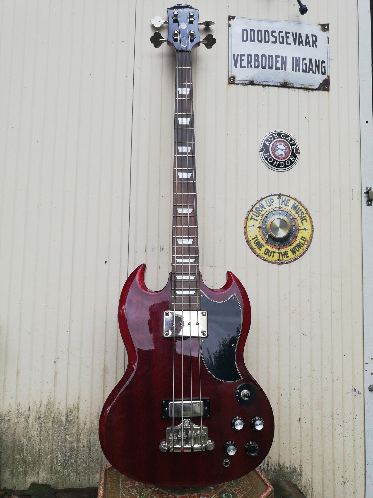 Epiphone SG bass, Muziek en Instrumenten, Snaarinstrumenten | Gitaren | Elektrisch, Ophalen, Gebruikt, Solid body, Epiphone