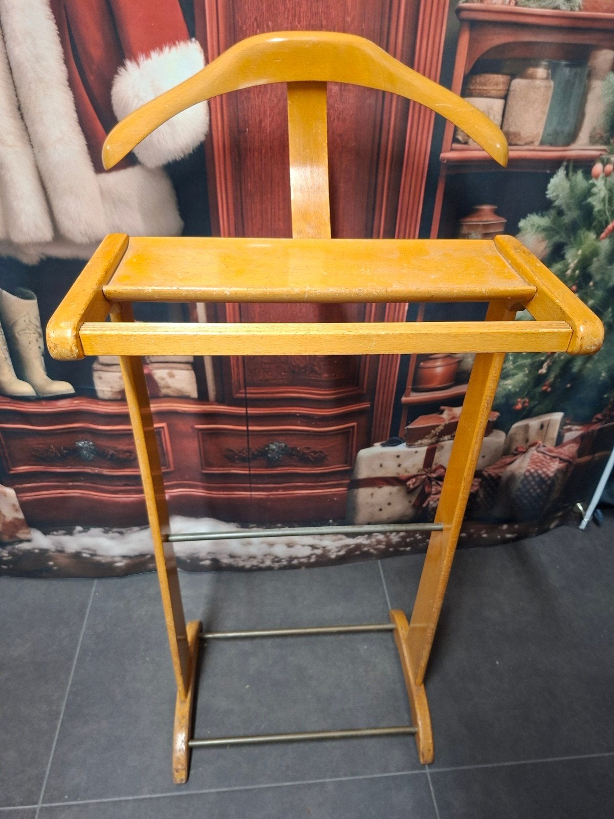 houten vintage dressboy kleerhanger, Maison & Meubles, Enlèvement