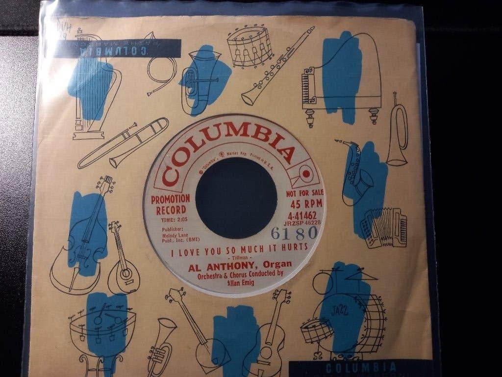 Al Anthony – I Love You So Much It Hurts '7 " Popcorn ", Ophalen of Verzenden, Zo goed als nieuw, Pop, Overige typen