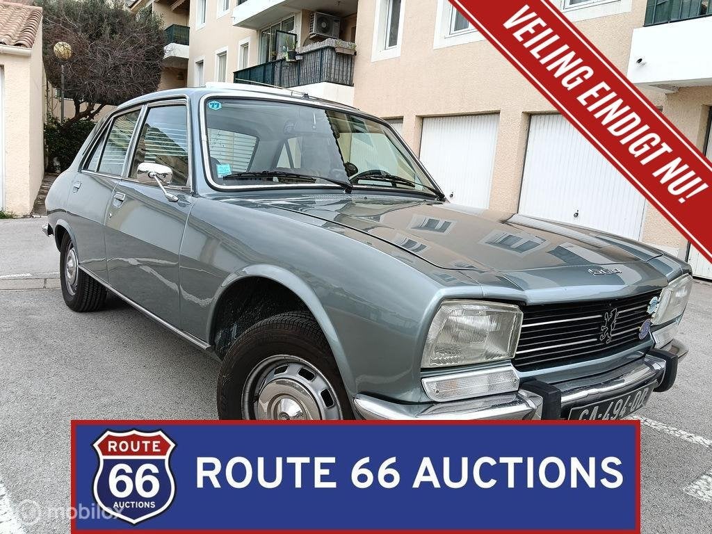 Peugeot 504 TI Automatic | 1977 | Route 66 Auctions, Zwart, Bedrijf, Handgeschakeld, Overige carrosserie