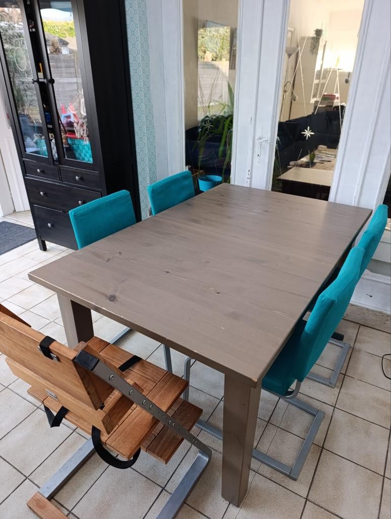 Grote uitschuifbare eettafel, Cinq personnes ou plus, Enlèvement, Utilisé, Rectangulaire