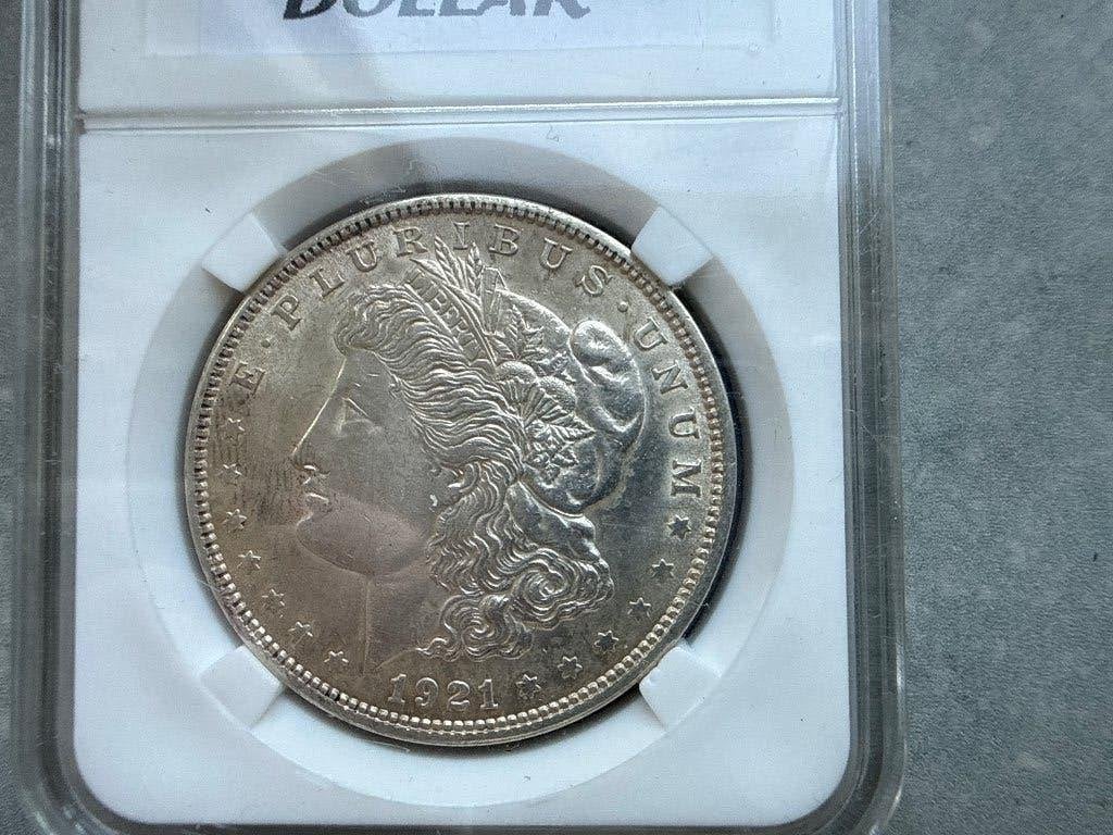 Morgan dollar 1921, Verzenden, Zilver