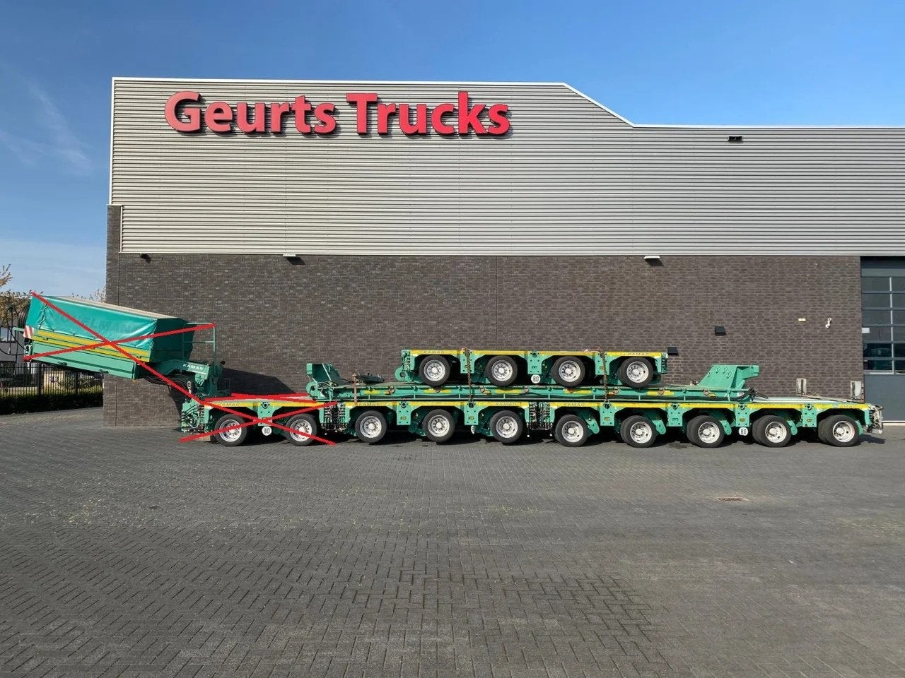 KAMAG K22 12 MODULE AXEL LINES WITH GREINER BED (bj 2010), Auto's, Overige brandstoffen, Aanhangers en Opleggers, Te koop, ABS