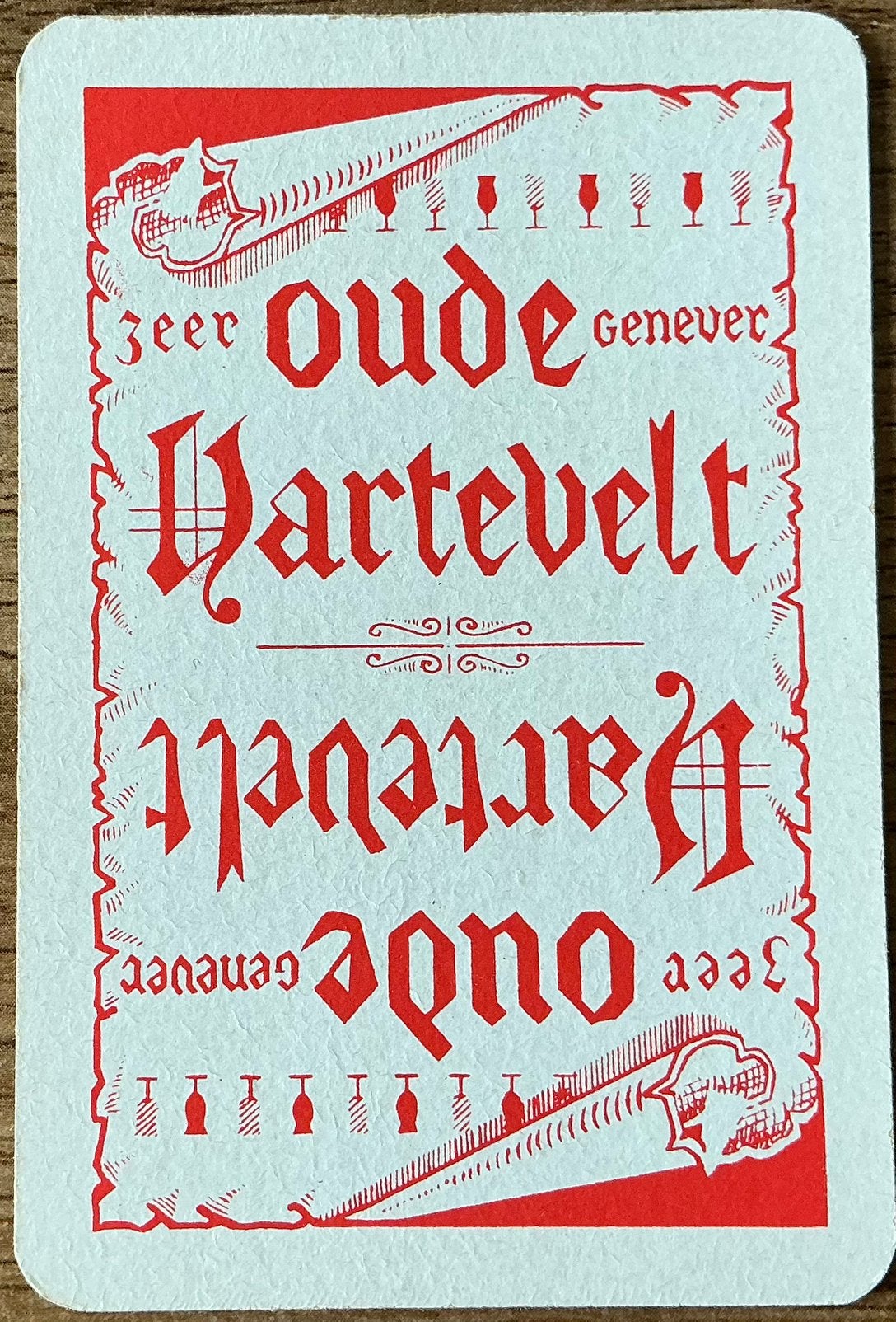 Splk HARTEVELT GENEVER, Ophalen of Verzenden, Zo goed als nieuw, Speelkaart(en)