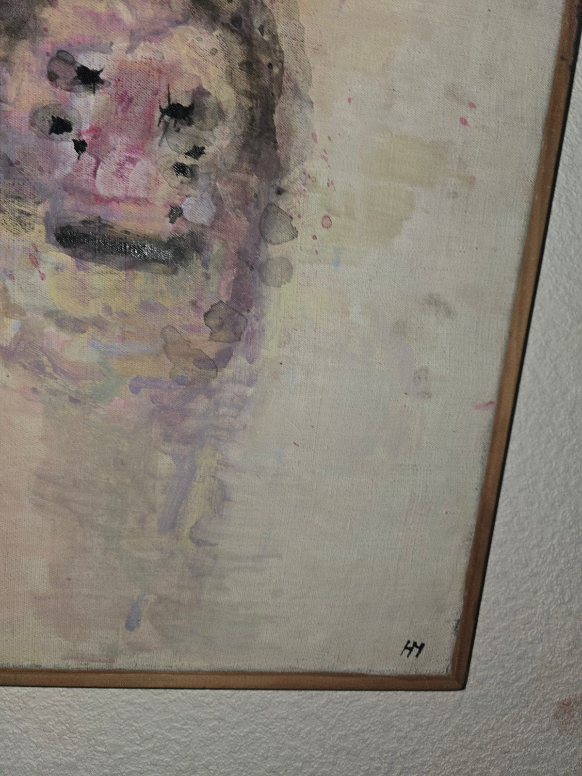 peinture sur toile de Henry Michaux artiste peintre poète, Antiquités & Art, Enlèvement ou Envoi