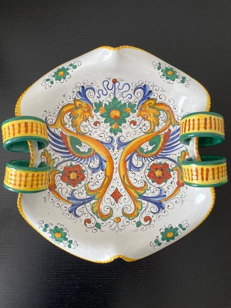 Deruta Majolica schaal, Enlèvement, Utilisé, Porcelaine ou Céramique, Balance