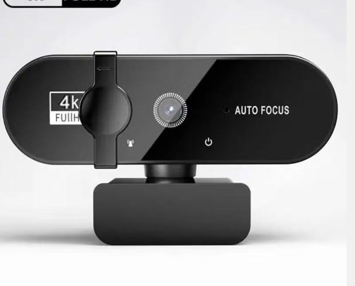 Luxe 4K Webcam met autofocus en ingebouwde microfoon, Computers en Software, Webcams, Verzenden, Nieuw, MacOS, Fotofunctie