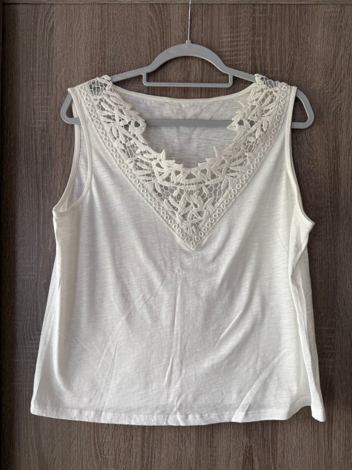 Witte top maat XL, Vêtements | Femmes, Sans manches, Taille 46/48 (XL) ou plus grande, Enlèvement ou Envoi, Porté