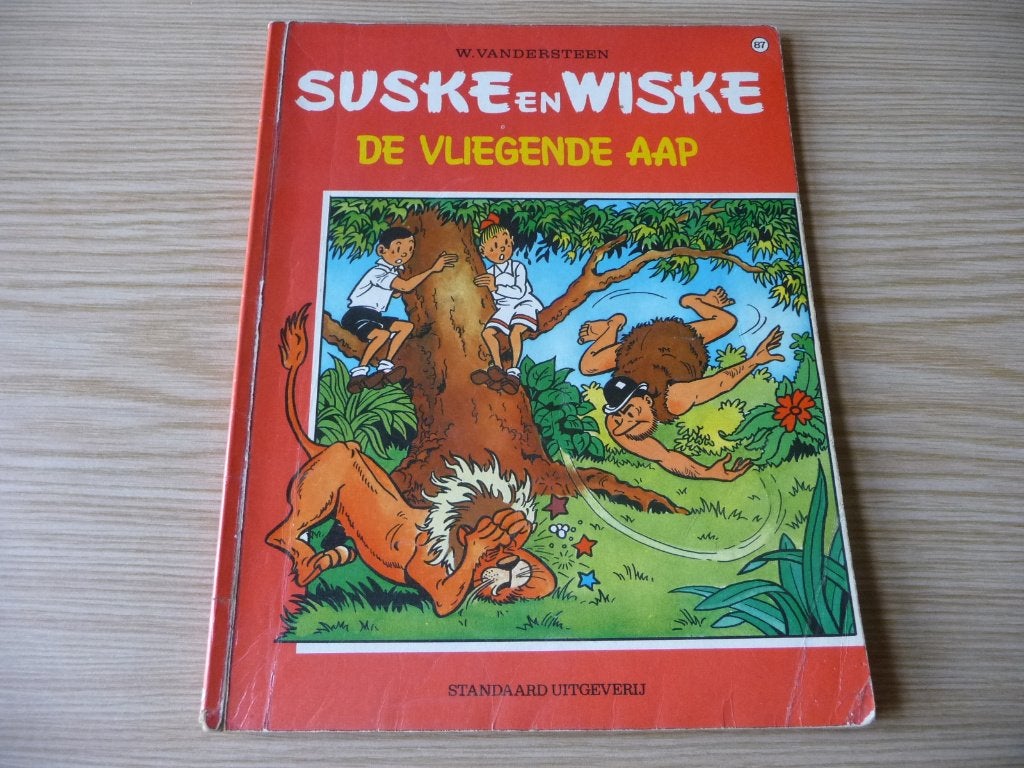 Suske en Wiske 87. De vliegende aap EERSTE DRUK €4, Willy vandersteen, Enlèvement ou Envoi, Une BD, Utilisé