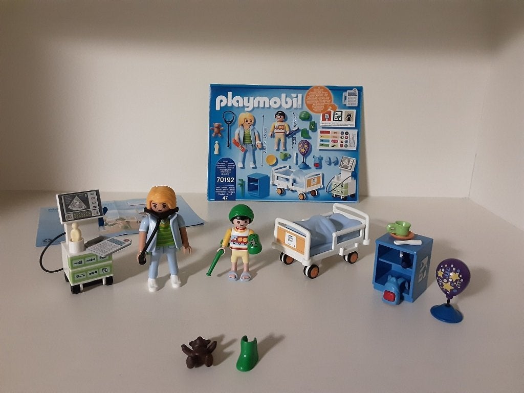 Chambre d'hôpital Playmobil avec infirmière, Enlèvement ou Envoi, Comme neuf, Kit complet, Autres types