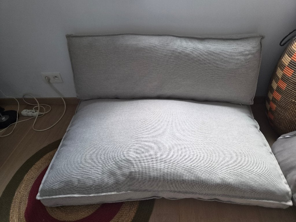 Coussins gris pour palette, Ophalen, Zo goed als nieuw, Stof